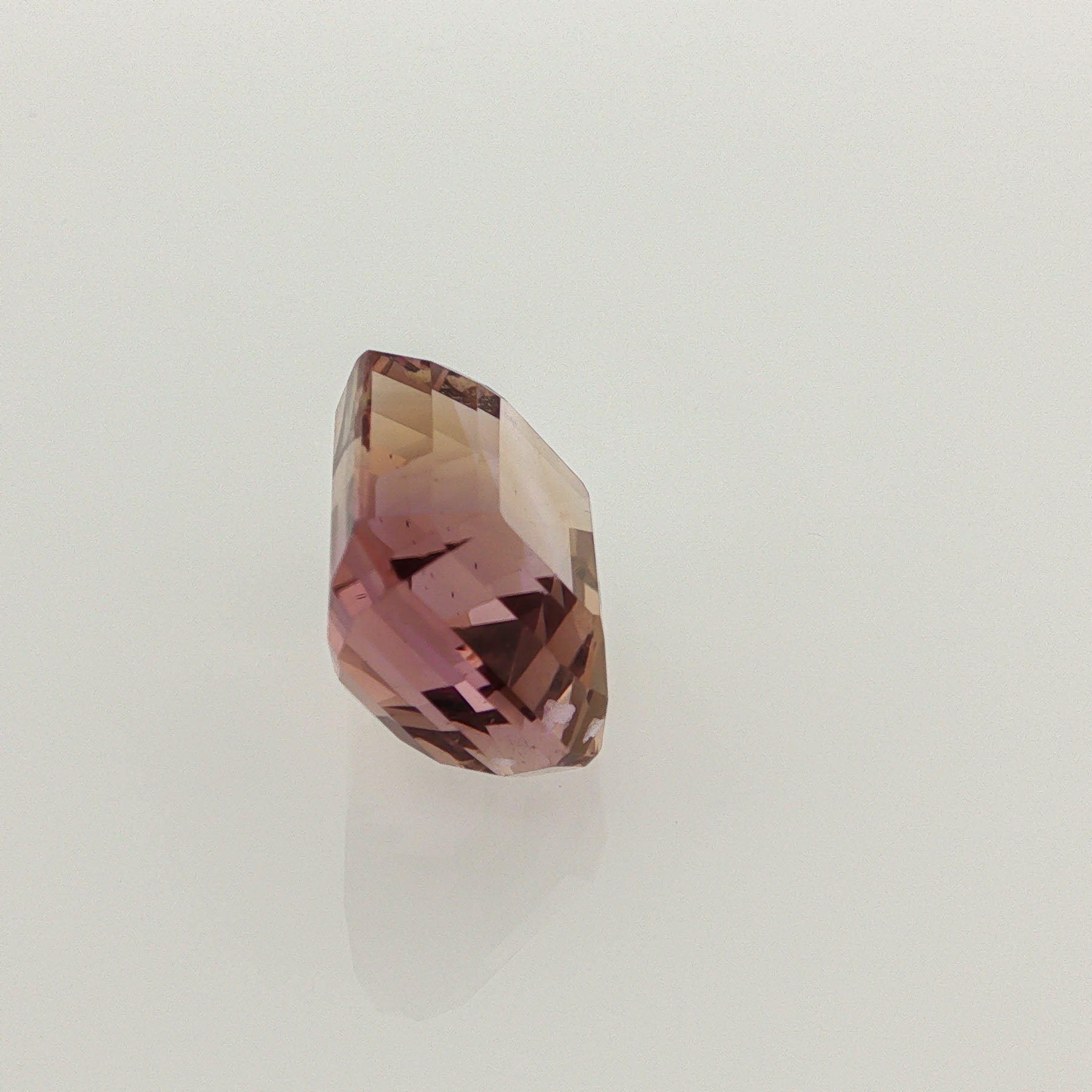 Natural ametrine, bicolor - purple / yellow, emerald cut, 15.23 ct, loose gemstone, view 4.