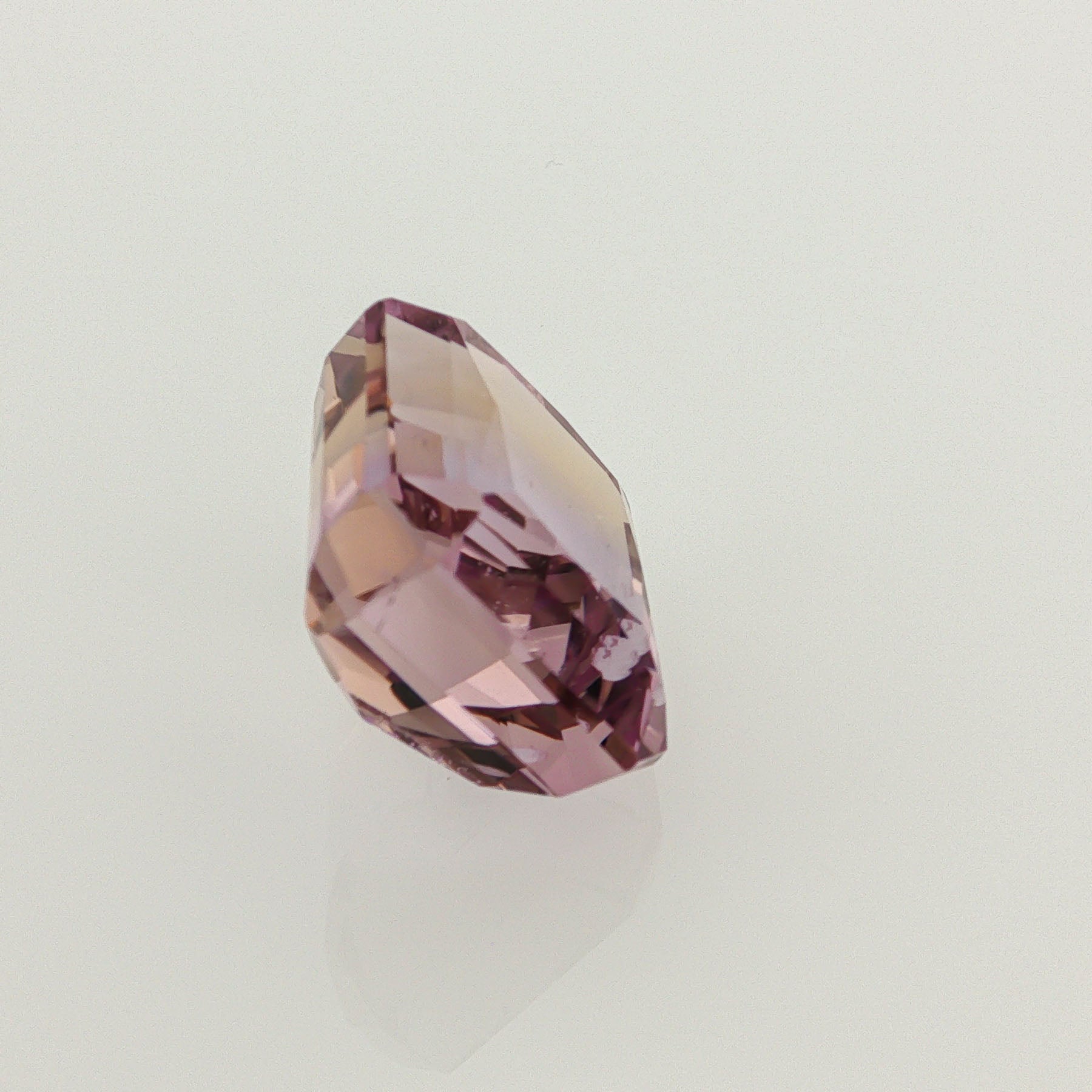 Natural ametrine, bicolor - vivid purple / vivid yellow, octagon cut, 17.13 ct, loose gemstone, view 4.