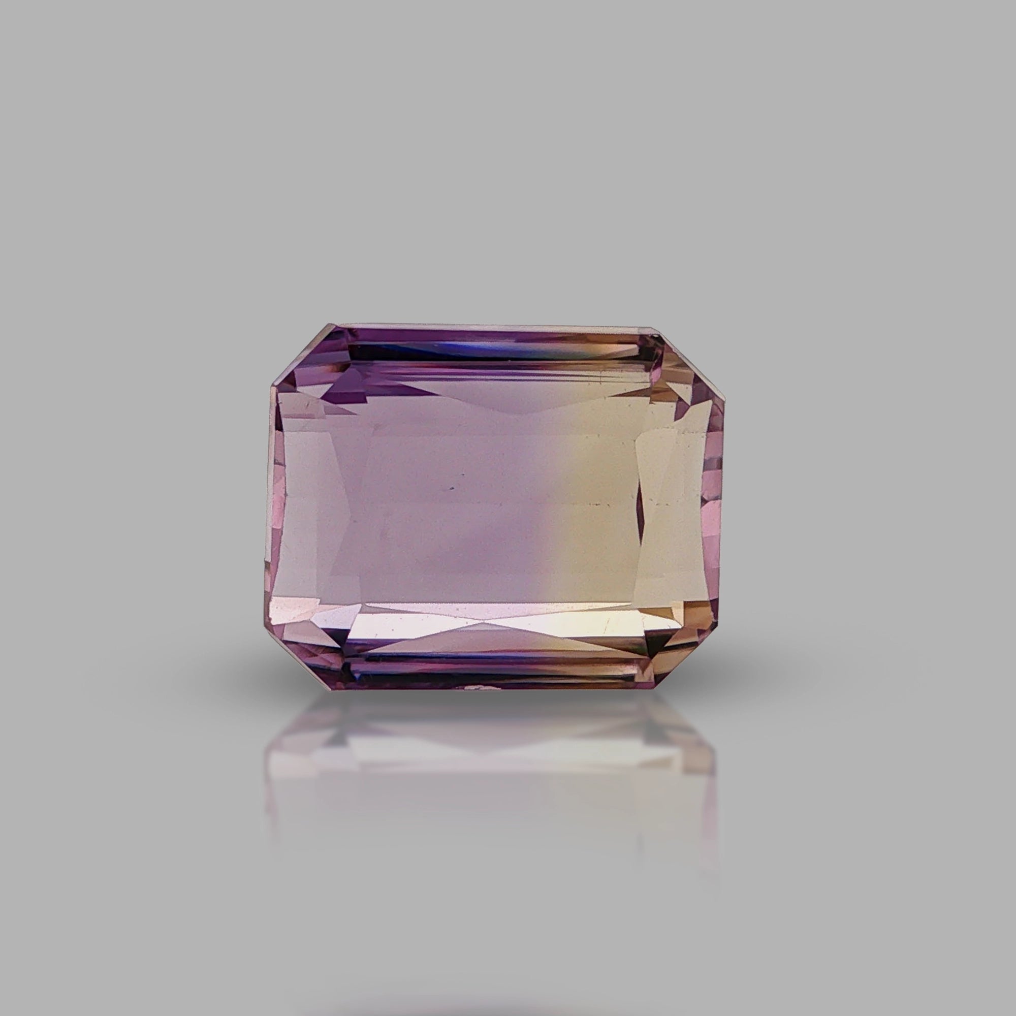 Natural ametrine, bicolor - purple / yellow, octagon cut, 17.85 ct, loose gemstone, view 5.