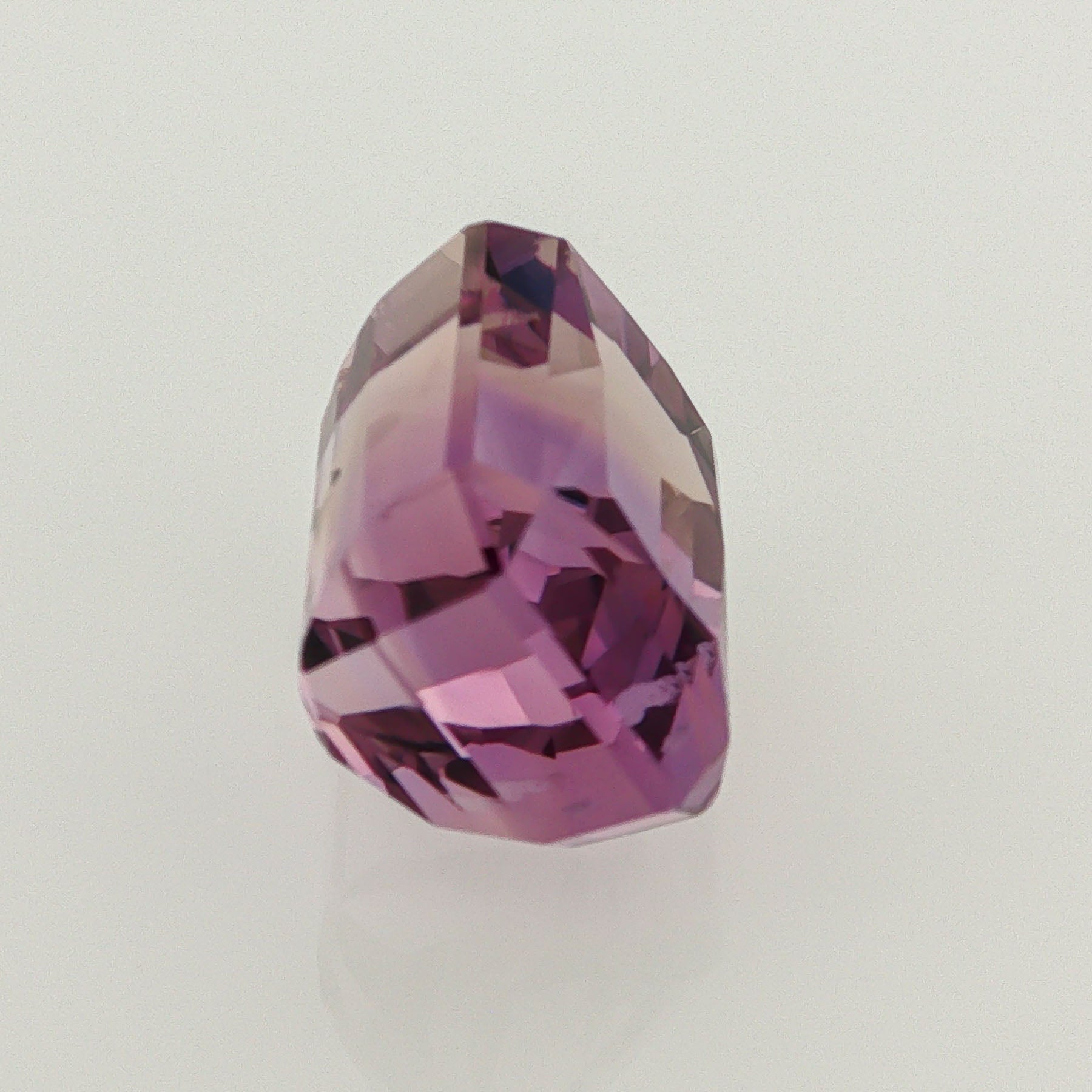 Natural ametrine, bicolor - vivid purple / vivid yellow, octagon cut, 18.28 ct, loose gemstone, view 4.