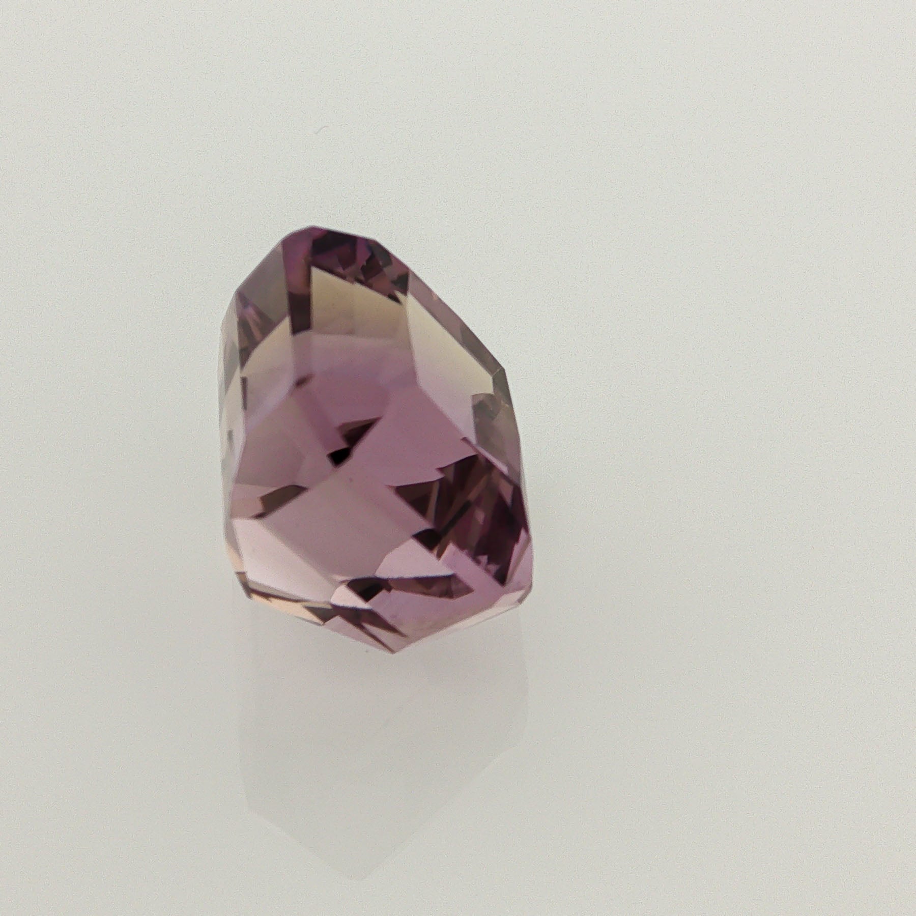 Natural ametrine, bicolor - purple / yellow, octagon cut, 20.32 ct, loose gemstone, view 4.
