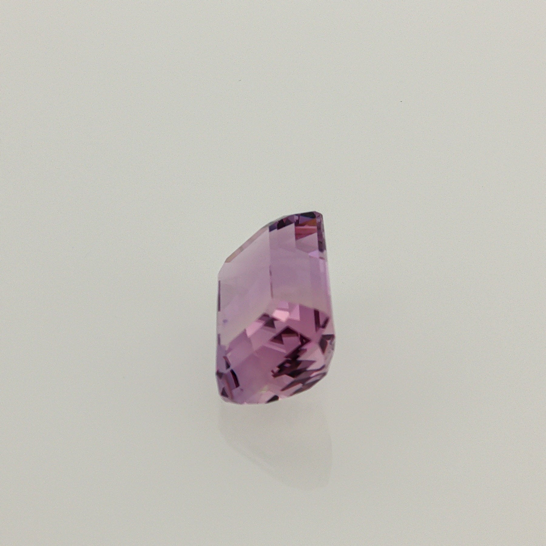 Natural ametrine, bicolor - purple / yellow, emerald cut, 7.67 ct, loose gemstone, view 2.