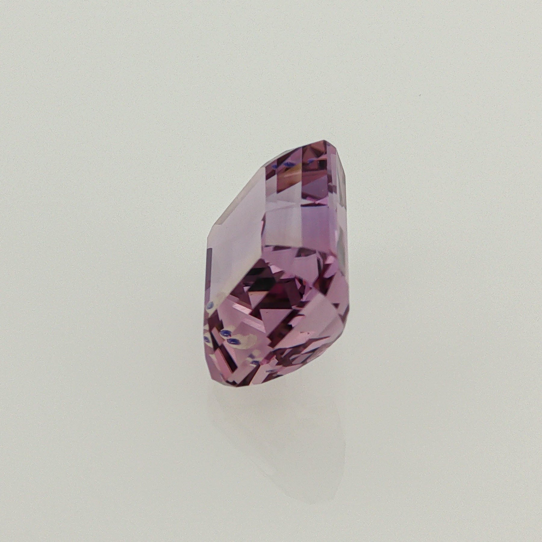 Natural ametrine, bicolor - purple / yellow, emerald cut, 8.29 ct, loose gemstone, view 2.