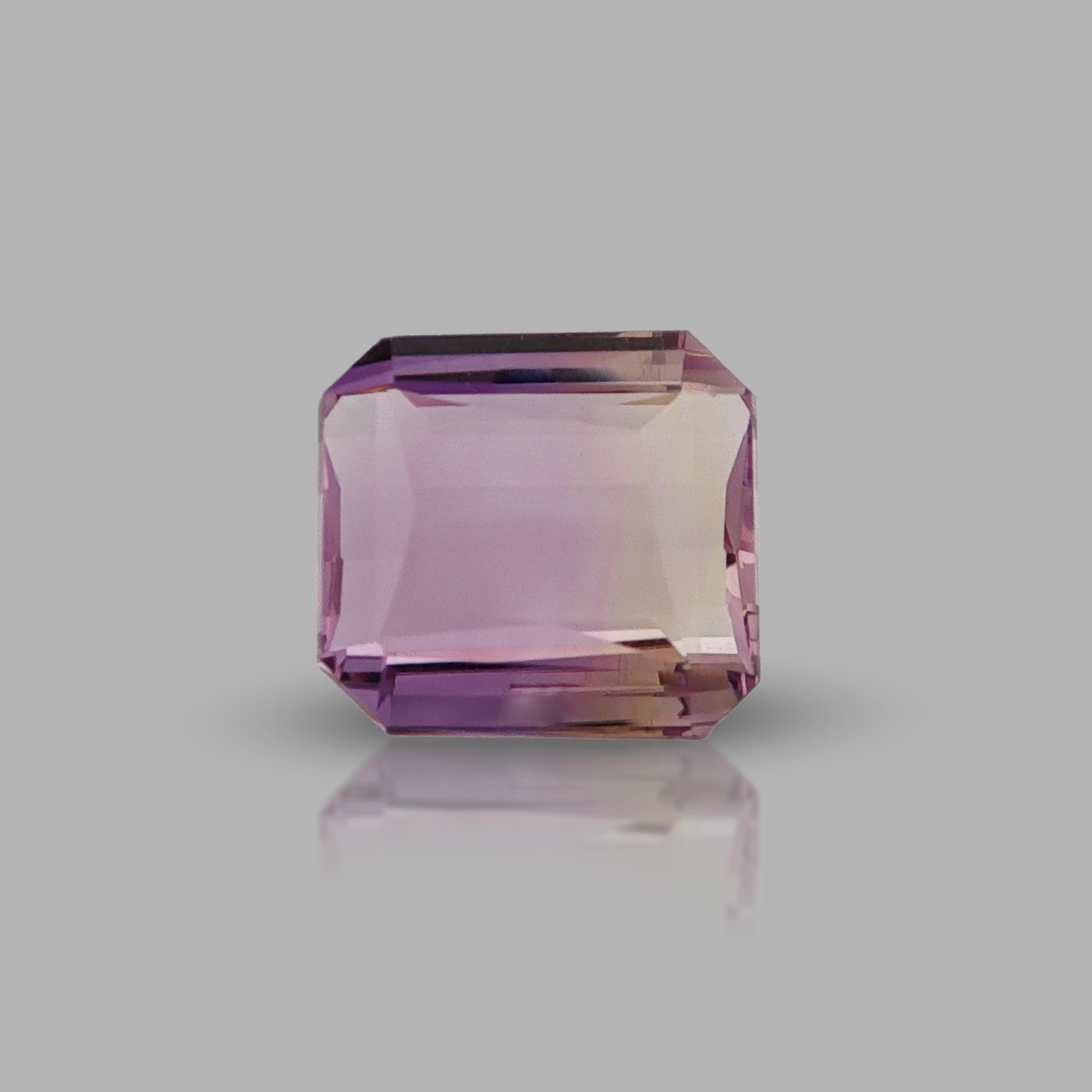 Natural ametrine, bicolor - purple / yellow, octagon cut, 8.3 ct, loose gemstone, view 5.