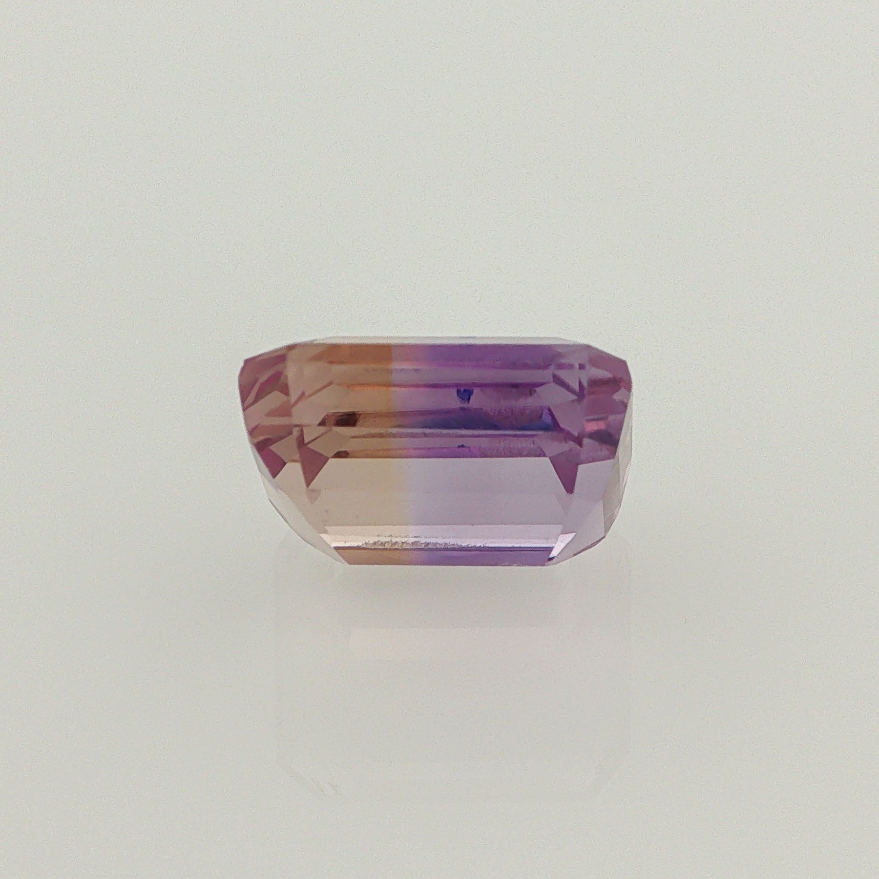 Natural ametrine, bicolor - purple / yellow, octagon cut, 8.67 ct, loose gemstone, view 3.