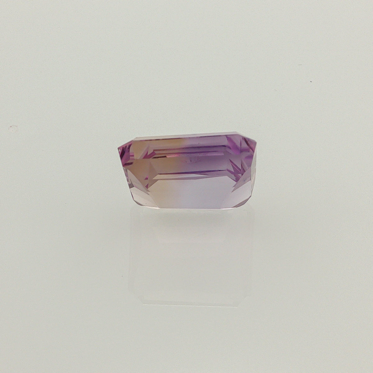 Natural ametrine, light purple / light yellow, octagon cut, 9.27 ct, loose gemstone, view 3.
