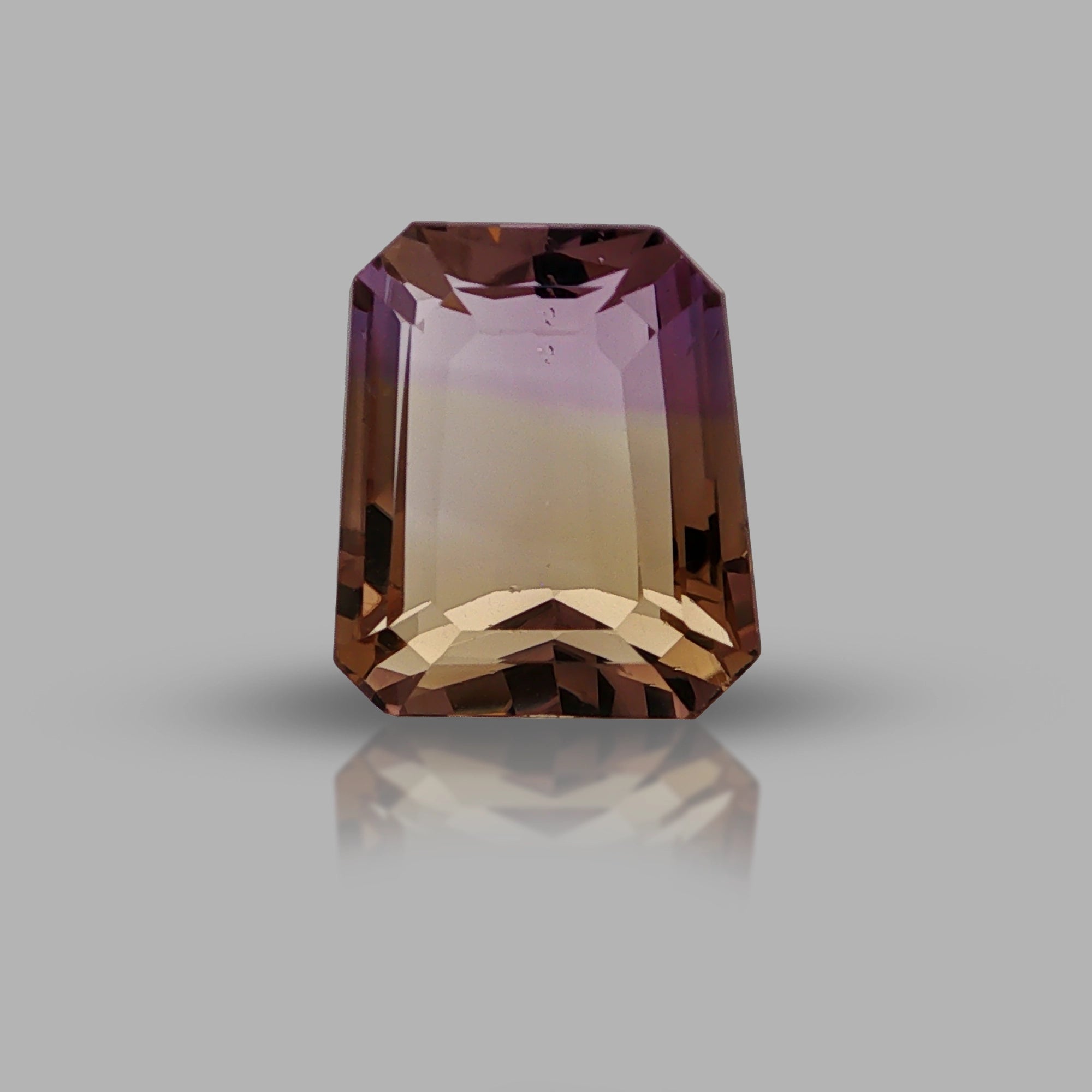 Natural ametrine, bicolor - vivid purple / vivid yellow, 9.9 ct, loose gemstone.