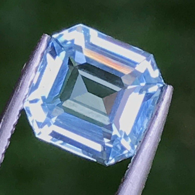 Natural Aquamarine 1.10 ct – Rich Sea Blue, Asscher Cut, Unheated, Brazil
