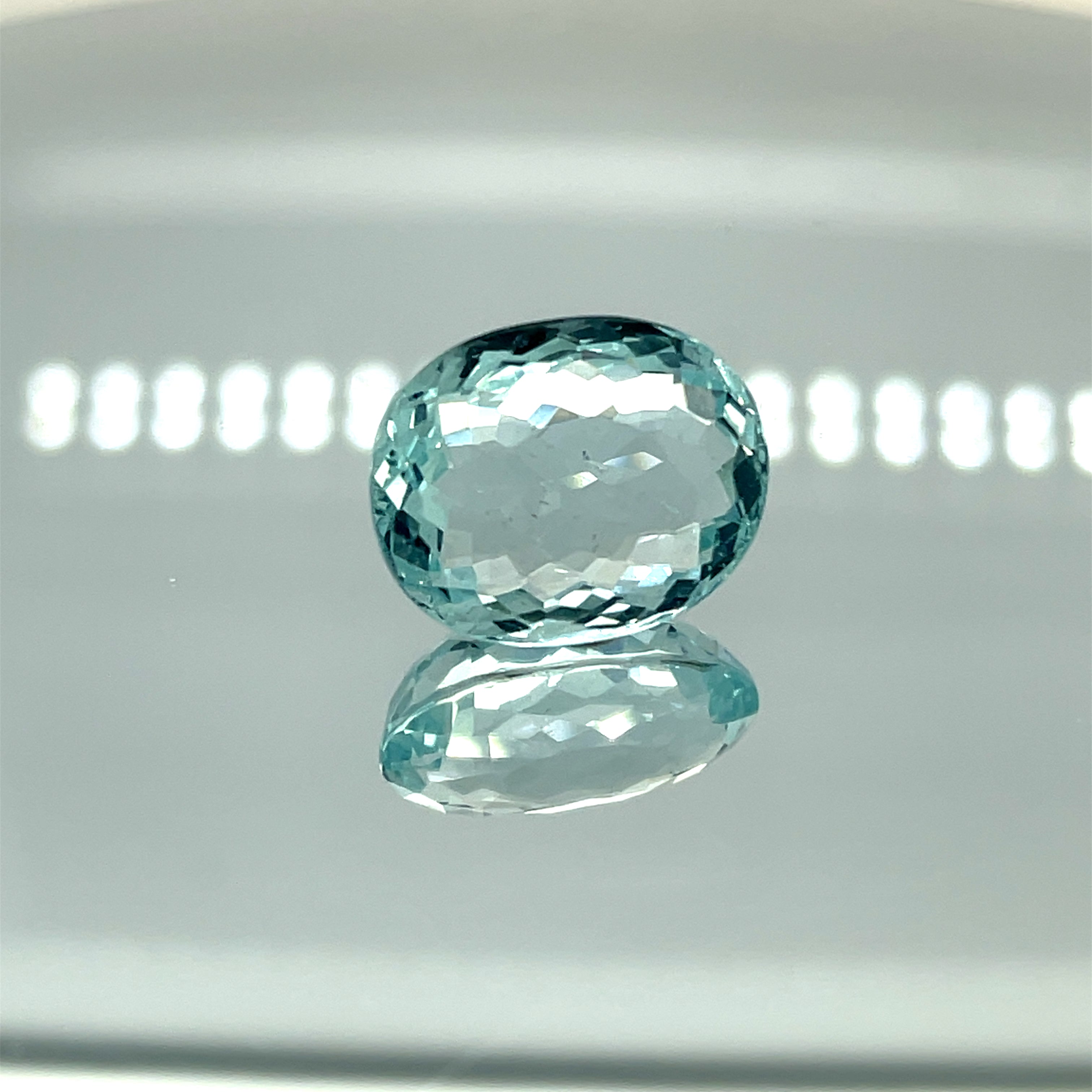 Natural Aquamarine 12.11 ct – Oval Cut, Untreated