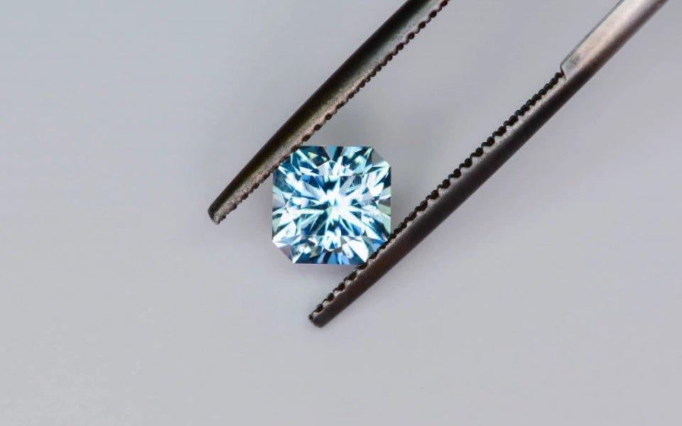 Natural Aquamarine 1.24 ct – Sky Blue, Square Cut