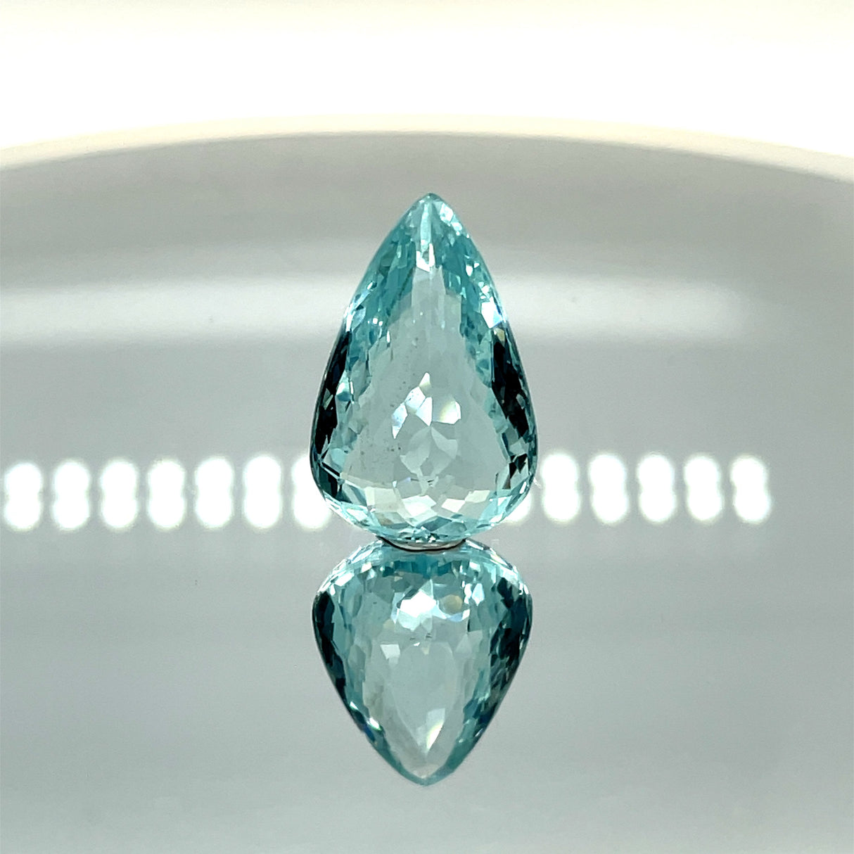 Natural Aquamarine 13.43 ct – Pear Cut, Untreated