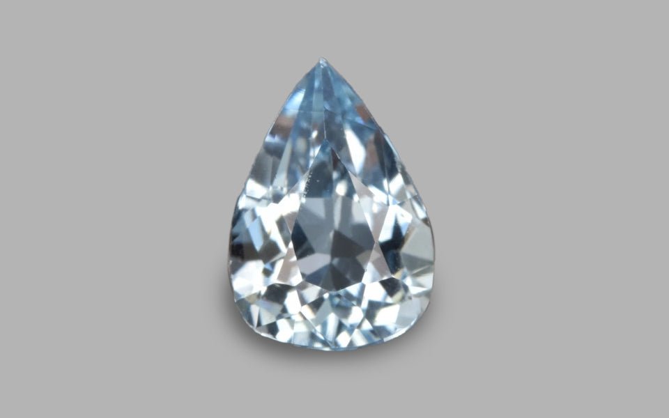 Natural Aquamarine 1.38 ct – Blue, Pear Cut, Untreated