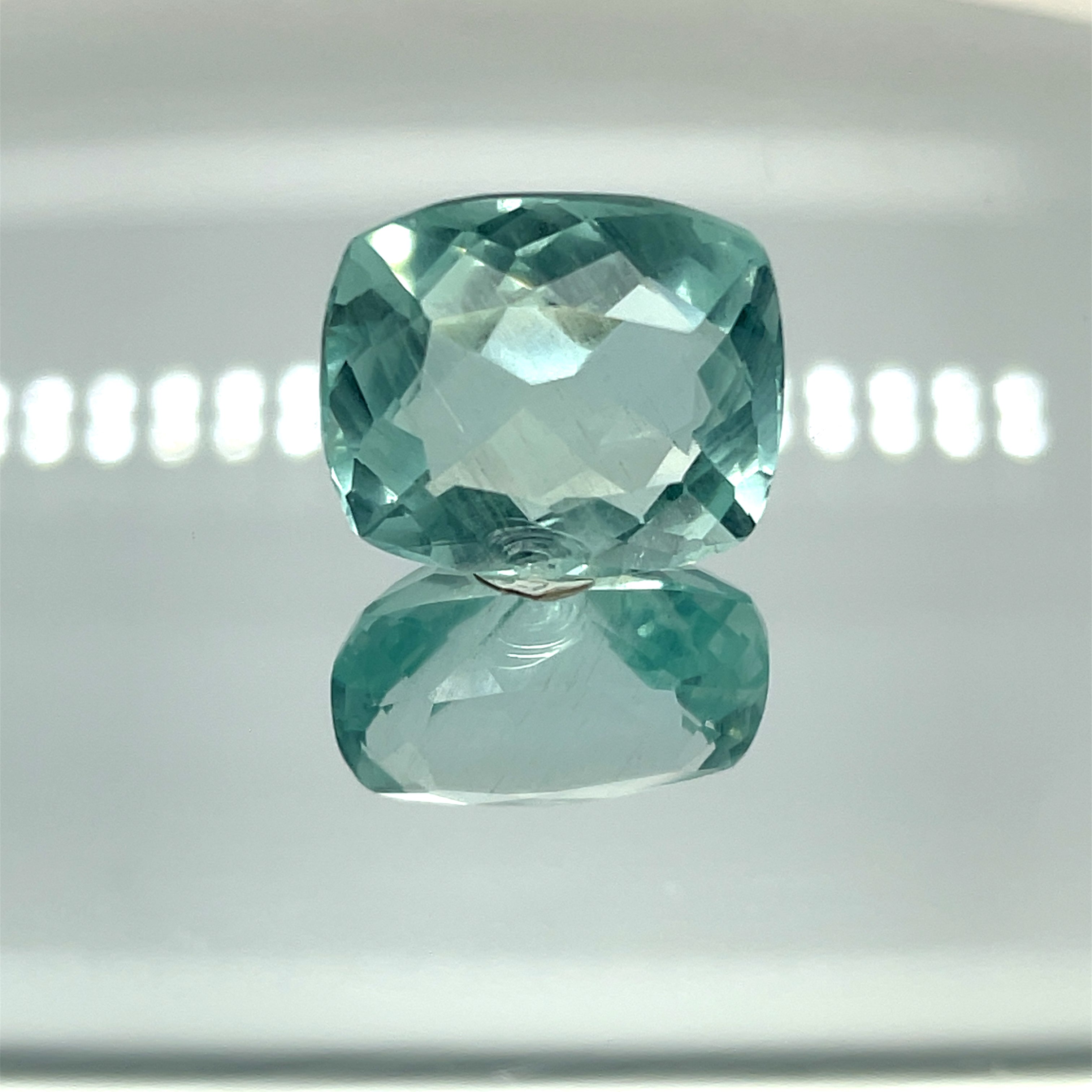 Natural Aquamarine 21.45 ct – Cushion Cut, Untreated