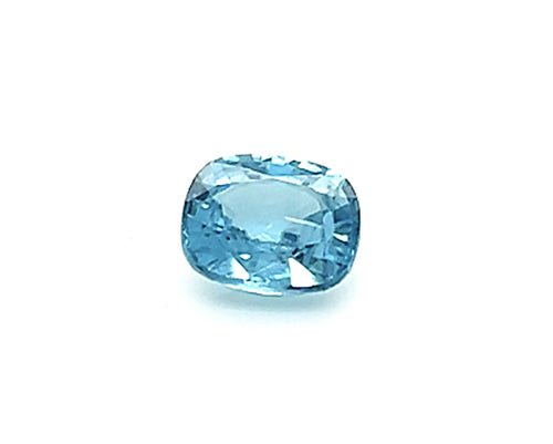 Natural Blue Zircon 6.06 ct – Cushion Cut, Untreated
