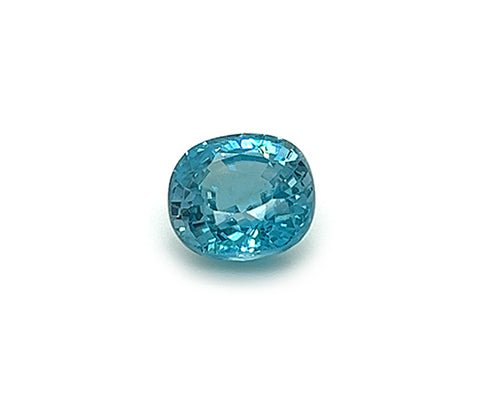 Natural Blue Zircon 6.14 ct – Cushion Cut, Untreated