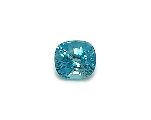 Natural Blue Zircon 6.38 ct – Cushion Cut, Untreated