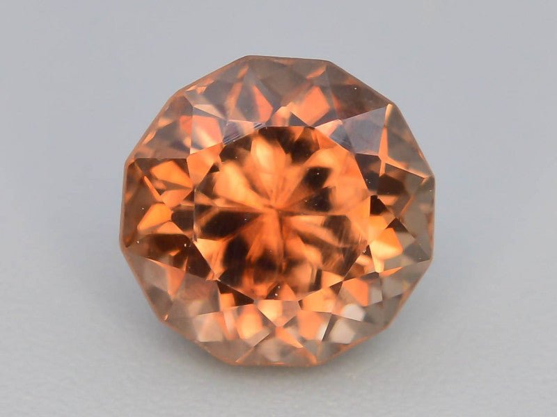 Natural Brown Zircon 2.30 ct – Round Brilliant Cut, Untreated