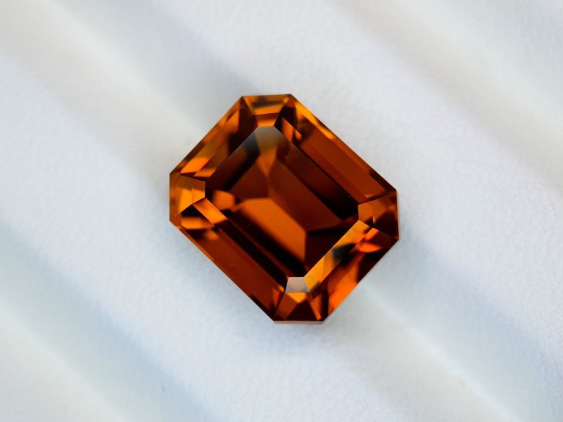 Natural Citrine 11.45 ct – Emerald Cut, Heated