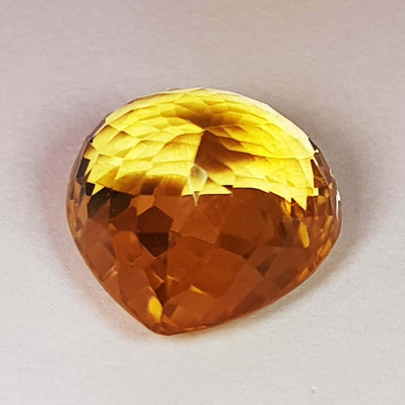 Natural Citrine 14.61 ct – Pear Cut, Heated