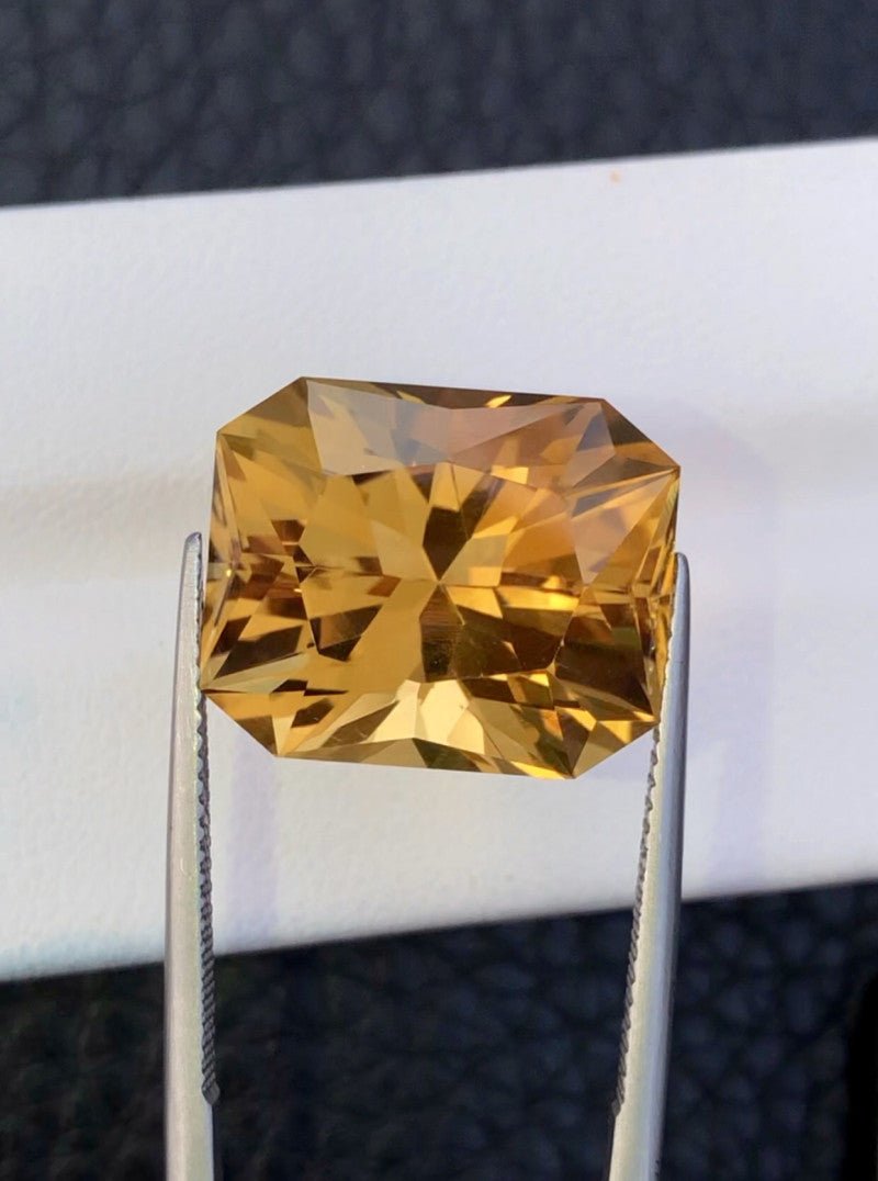 Natural Citrine 20.31 ct – Fancy Octagonal Cut, Heated