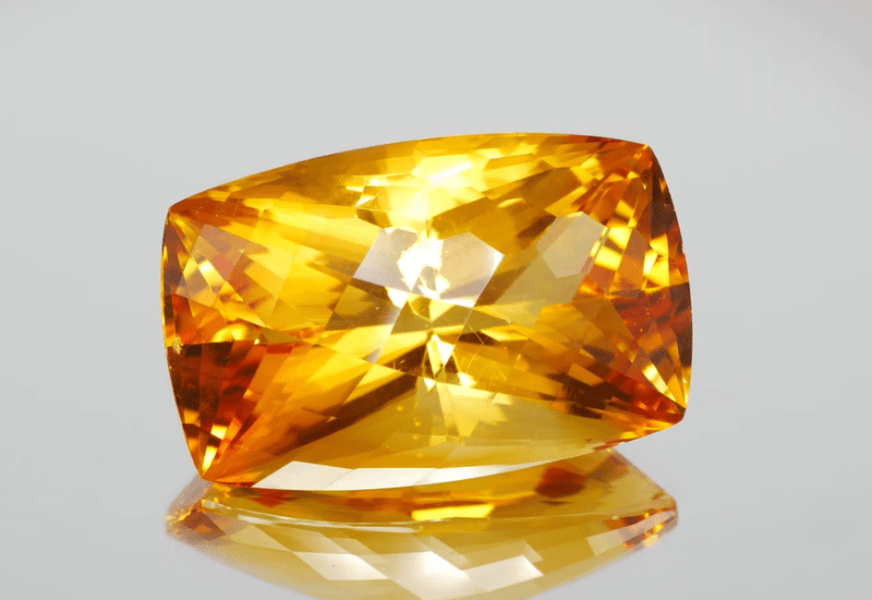 Natural Citrine 44.36 ct – Cushion Cut, Heated