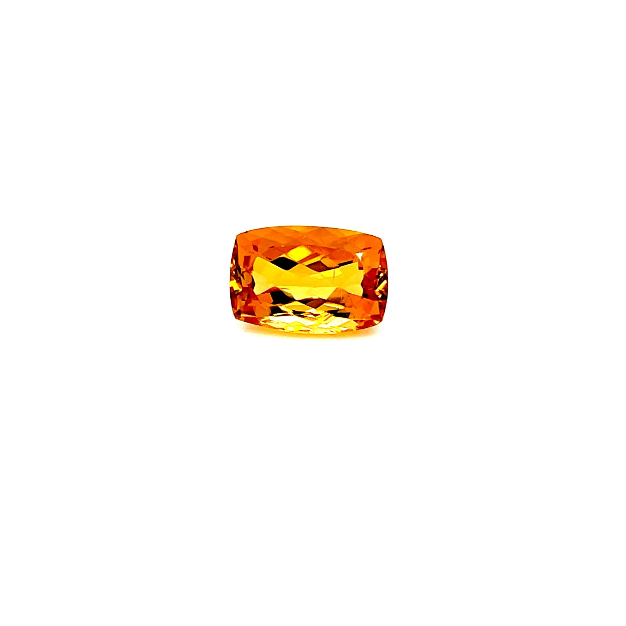 Natural Citrine 5.25 ct – Cushion Cut, Heated, ČGL Certified