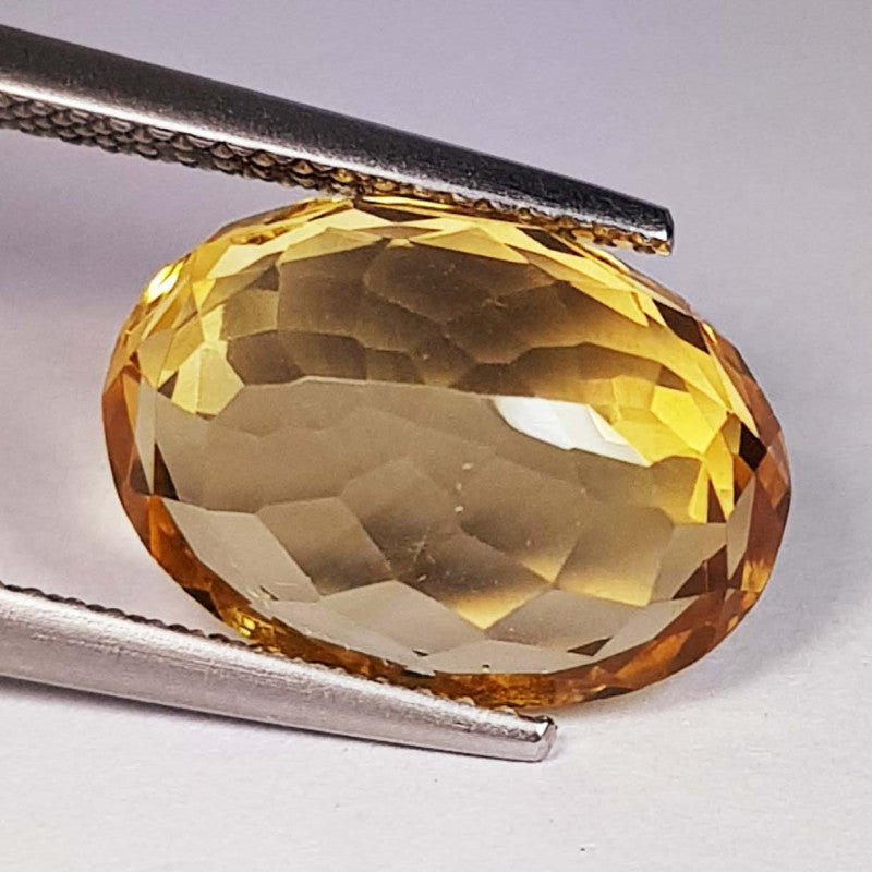 Natural Citrine 5.48 ct – Oval Cut, Heated