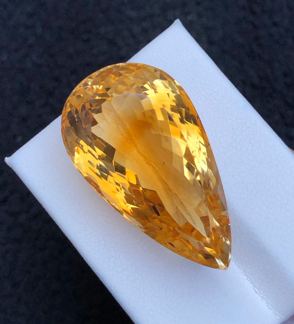 Natural Citrine 55.70 ct – Pear Cut, Untreated