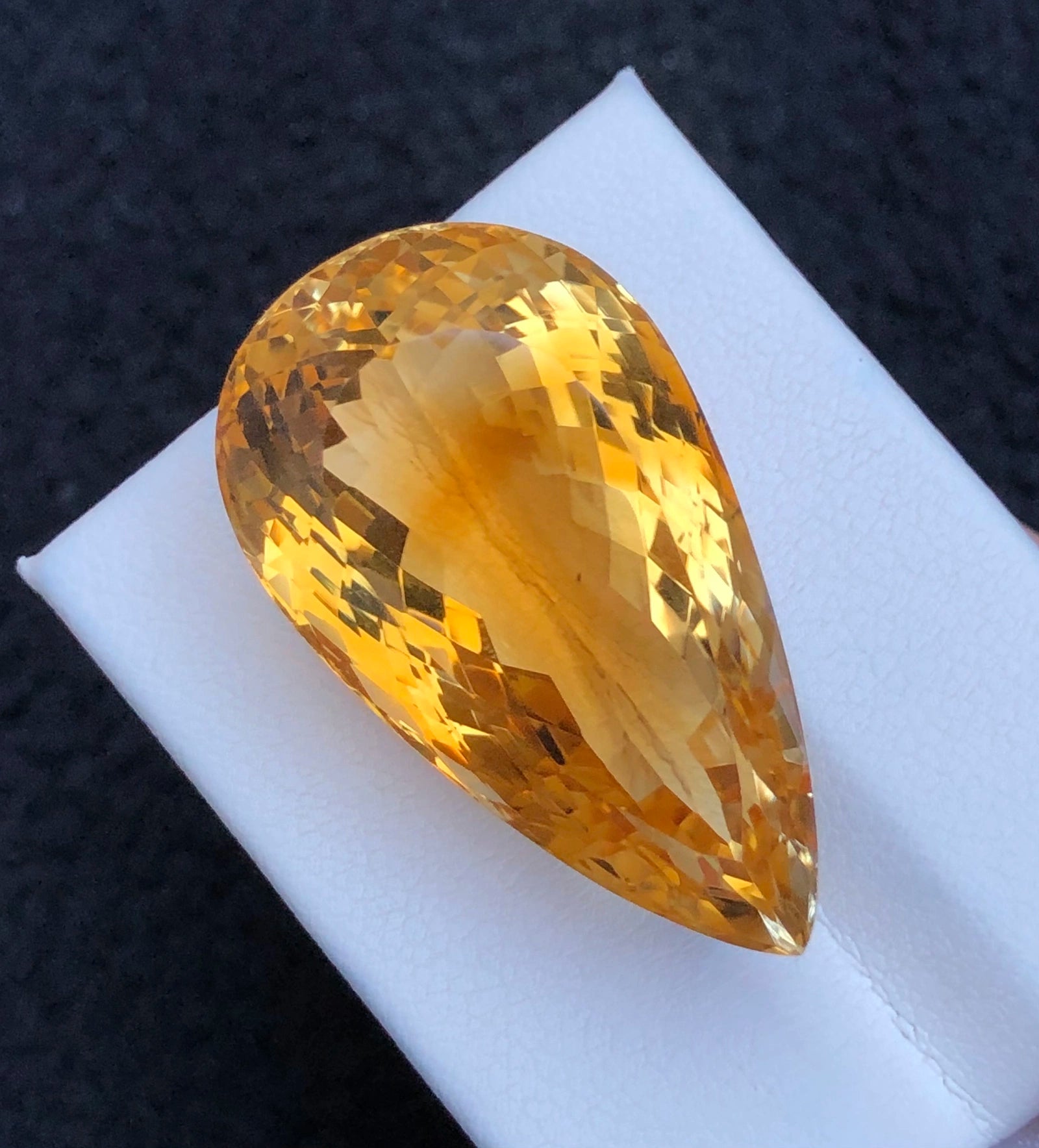 Natural Citrine 55.70 ct – Pear Cut, Untreated