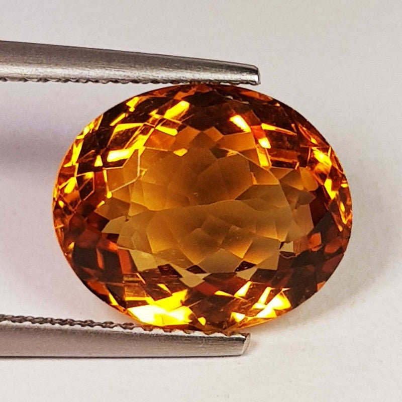 Natural Citrine 5.78 ct – Oval Cut, Heated
