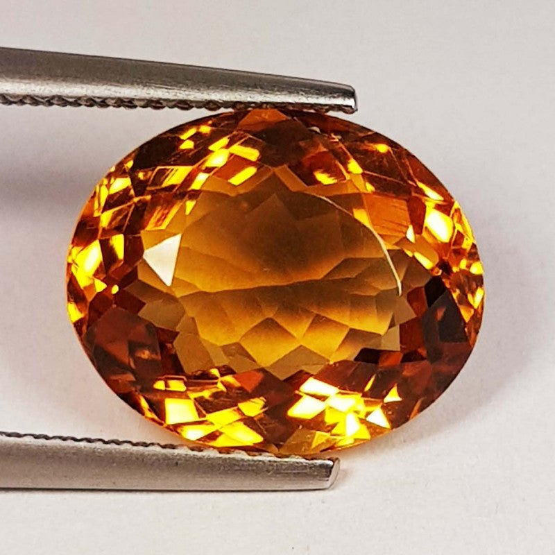 Natural Citrine 5.78 ct – Oval Cut, Heated