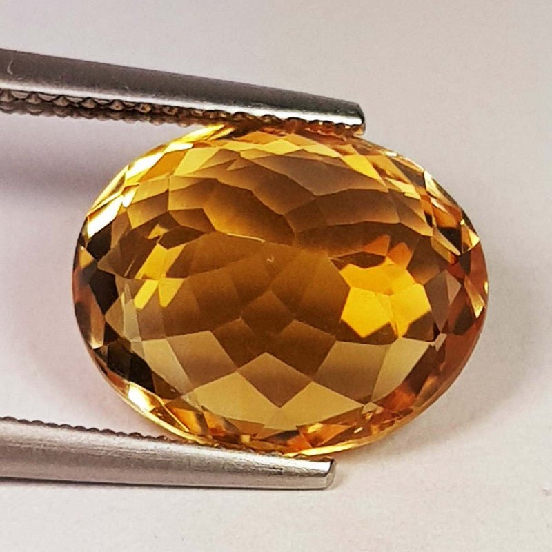 Natural Citrine 5.78 ct – Oval Cut, Heated