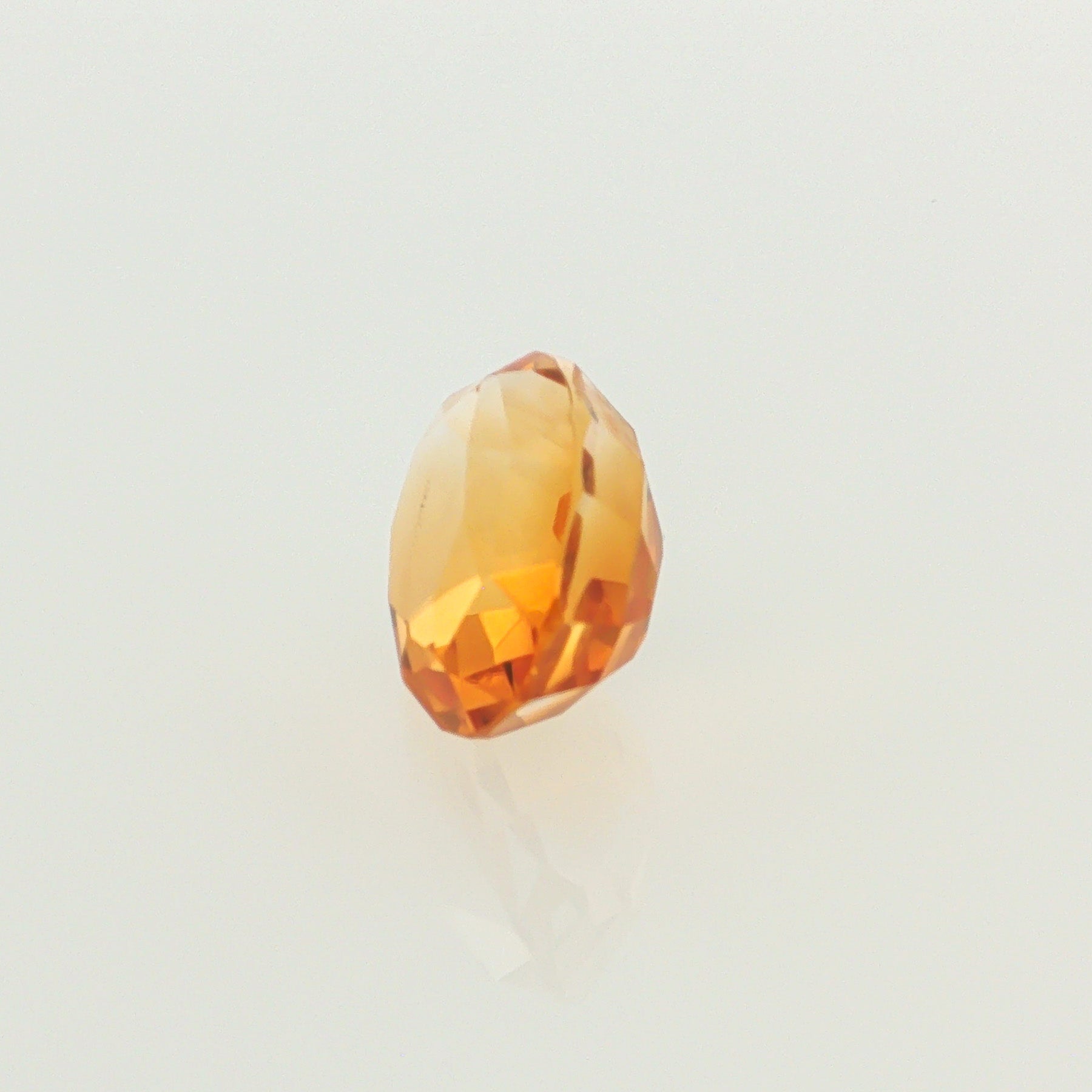 Natural heated citrine, yellow, oval cut, 6.84 ct, loose gemstone, view 2.