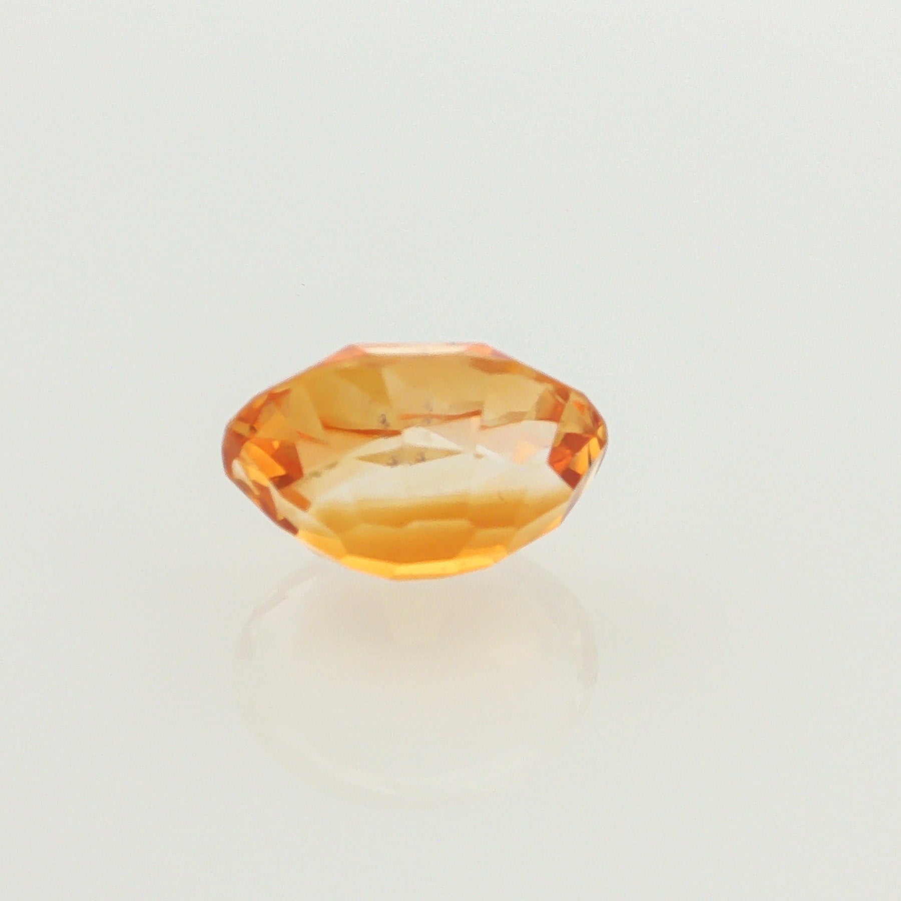 Natural heated citrine, yellow, oval cut, 6.84 ct, loose gemstone, view 3.