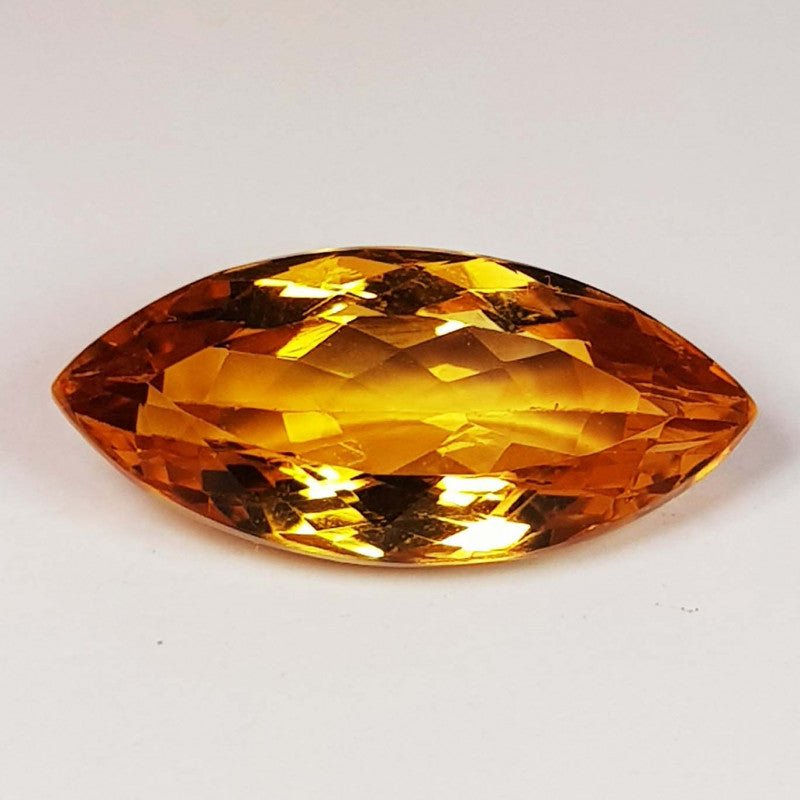 Natural Citrine 6.27 ct – Marquise Cut, Heated