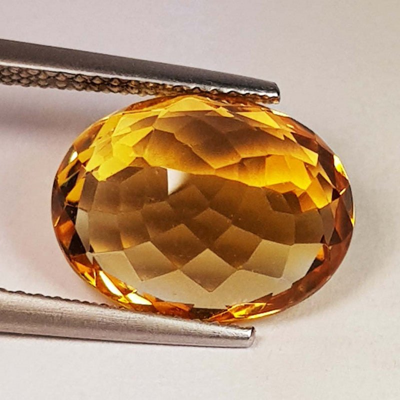 Natural Citrine 6.82 ct – Oval Cut, Heated