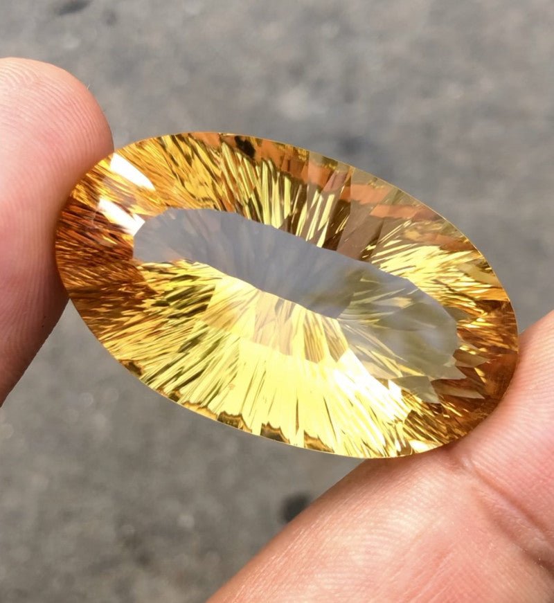 Natural Citrine 73.30 ct – Oval Cut, Heated, ČGL Certified