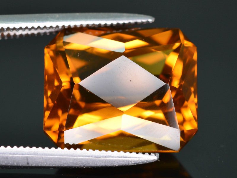 Natural Citrine 7.41 ct – Octagon Cut, Heated