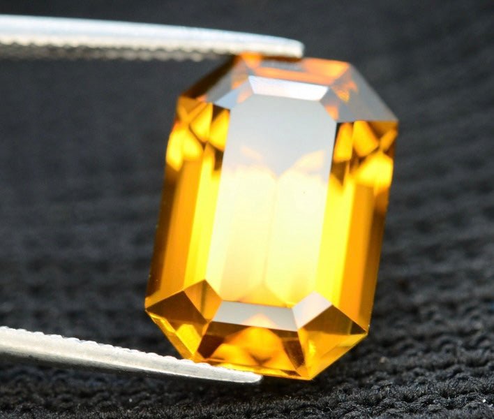 Natural Citrine 9.80 ct – Octagonal Cut, Heated