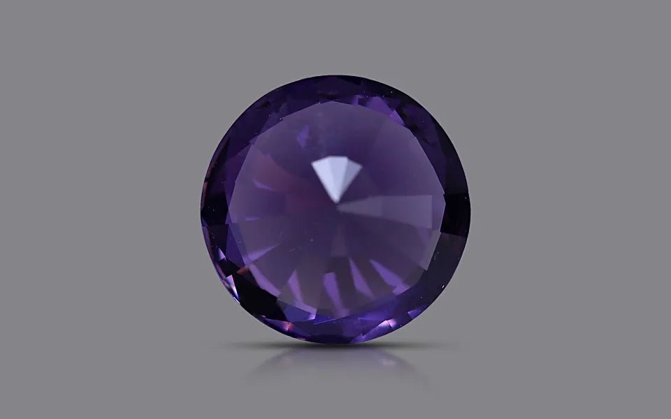 Natural Deep Purple Spinel 4.85 ct – Round Cut, Untreated, GRS Certified