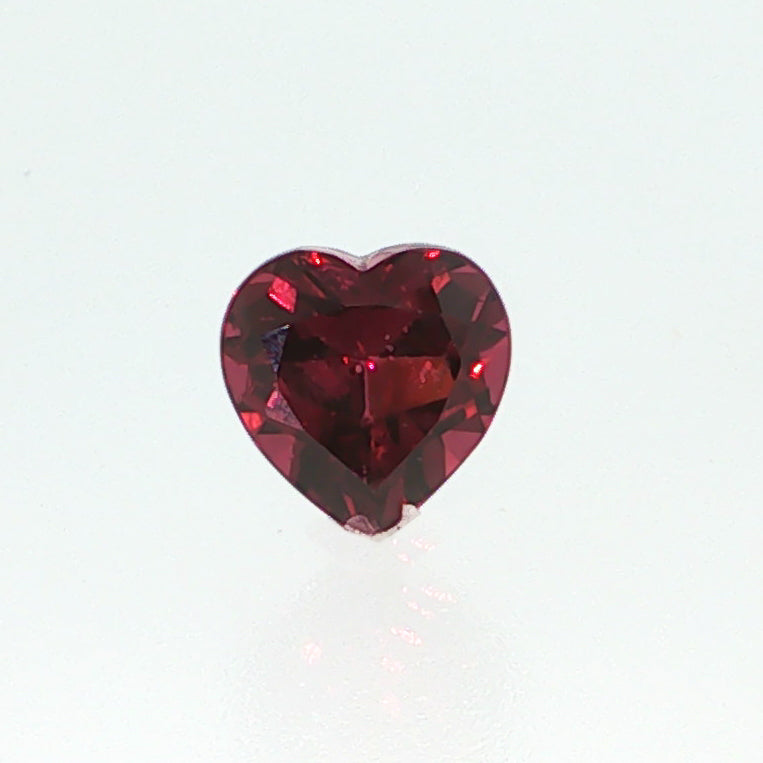 Natural Almandine Garnet 1.73 ct – Heart Cut, Untreated