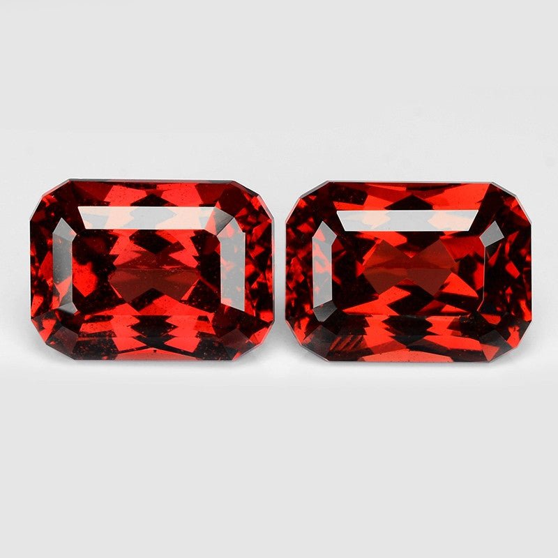 Natural Garnets 5.58 ct – Octagonal Cut Matching Pair, Untreated, Africa