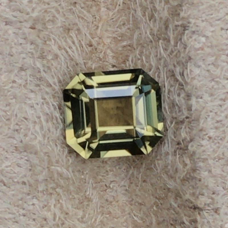 Natural Greenish Yellow Zircon 1.75 ct – Octagonal Cut, Untreated