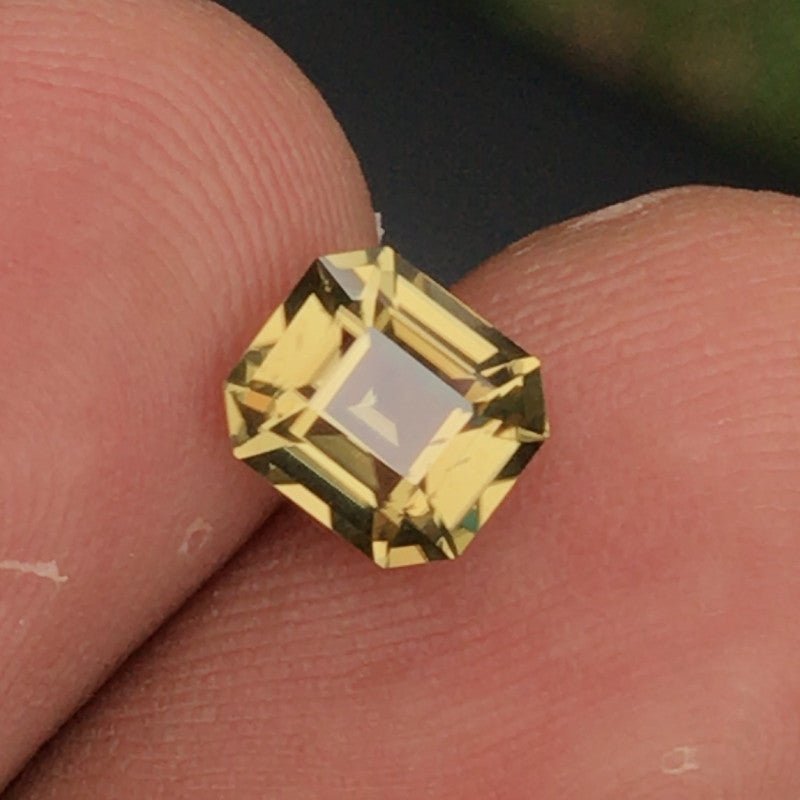 Natural Greenish Yellow Zircon 1.75 ct – Octagonal Cut, Untreated