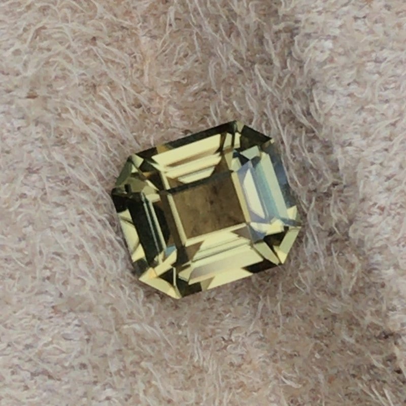 Natural Greenish Yellow Zircon 1.75 ct – Octagonal Cut, Untreated