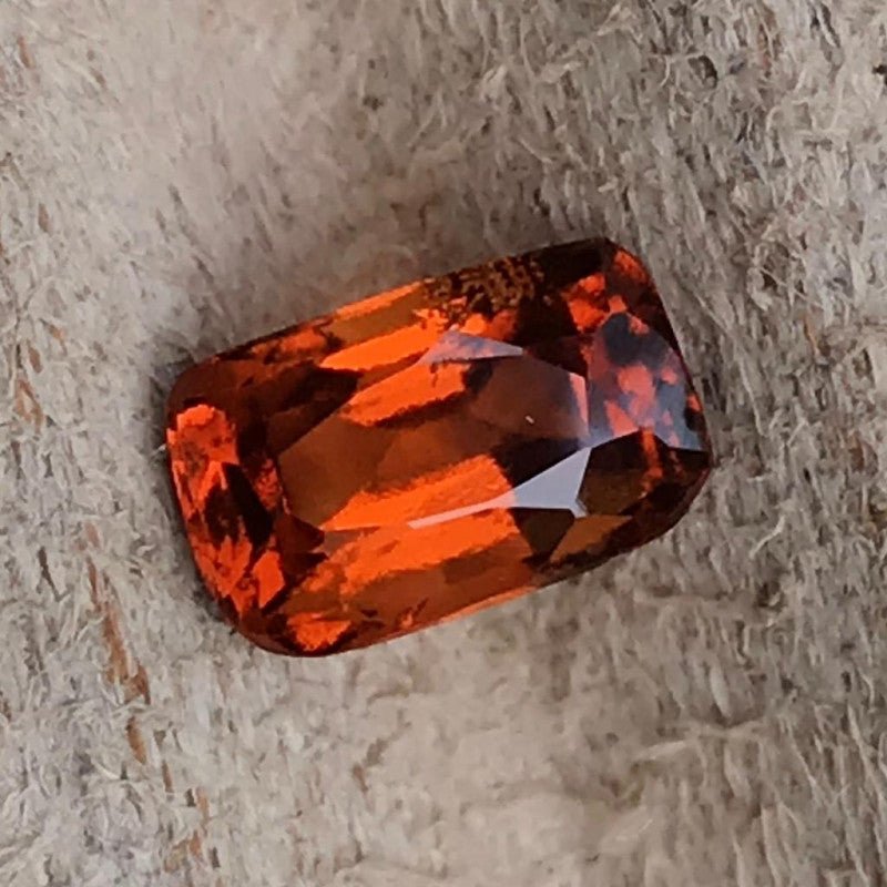Natural Hessonite Garnet 1.31 ct – Cushion Cut, Untreated