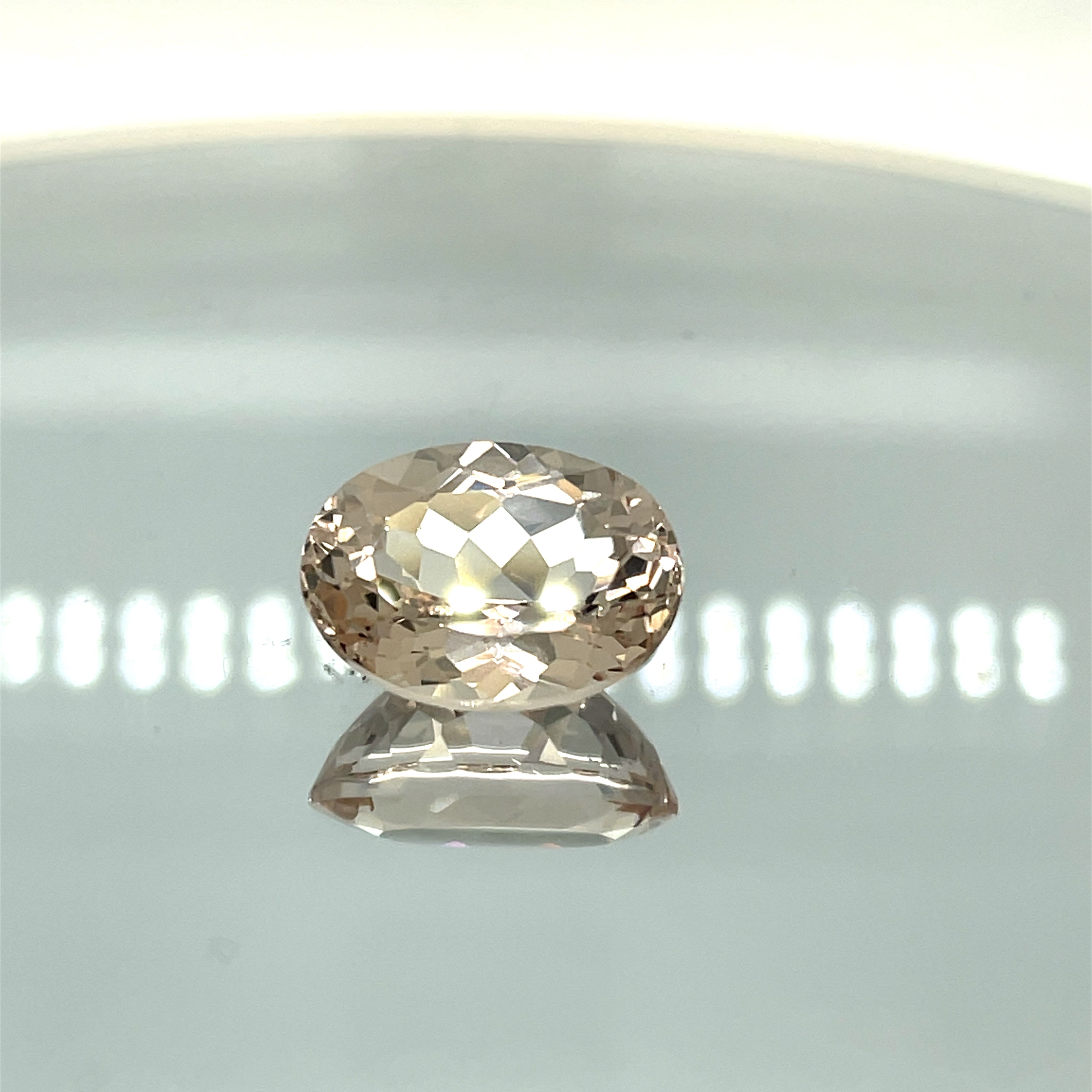 Natural Morganite 11.70 ct – Oval Cut, Unheated