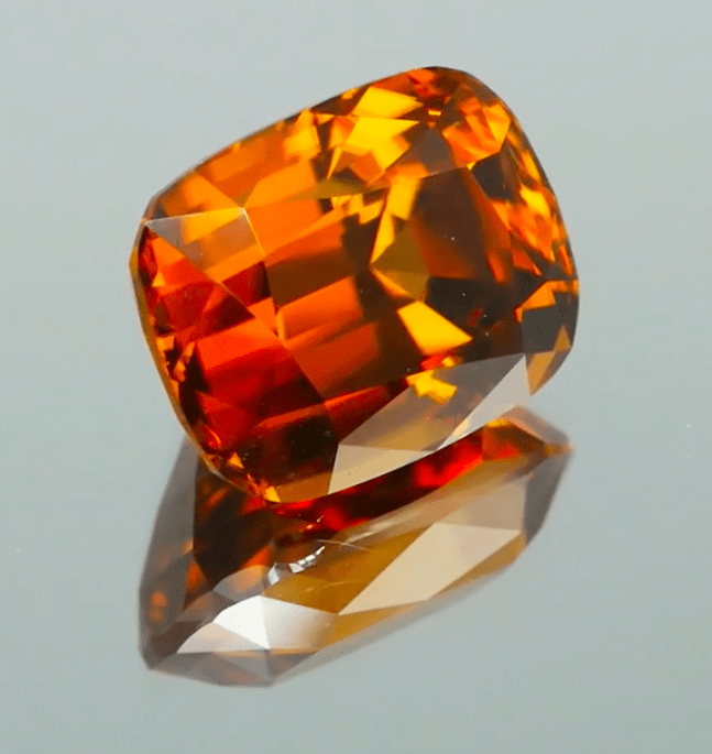 Natural Orange Zircon 12.68 ct – Cushion Cut, Untreated, Madagascar
