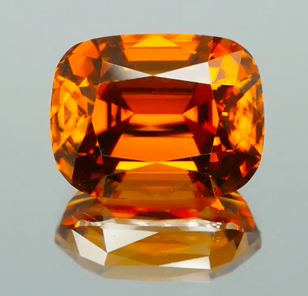 Natural Orange Zircon 12.68 ct – Cushion Cut, Untreated, Madagascar