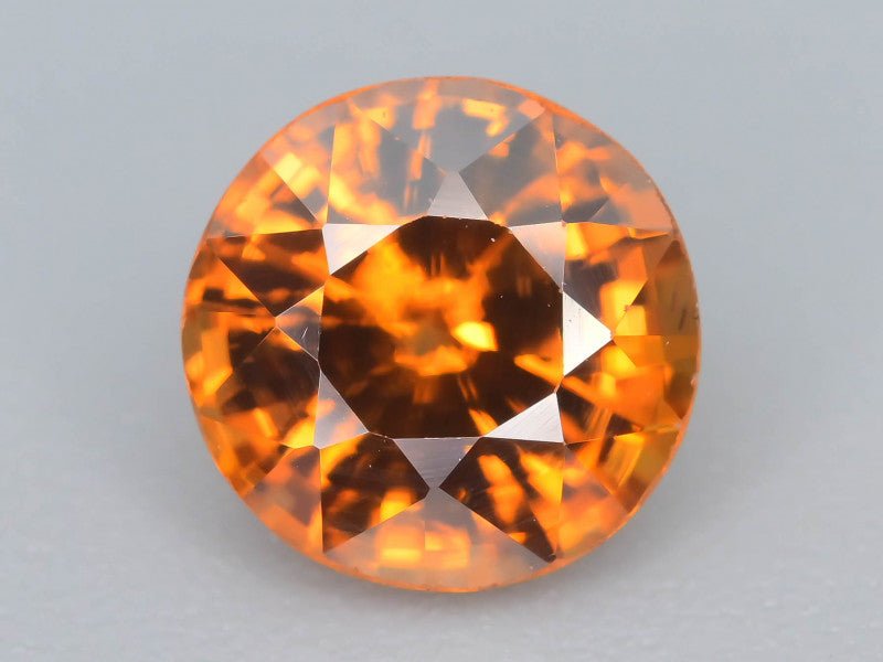 Natural Orange Zircon 2.00 ct – Round Brilliant Cut, Untreated